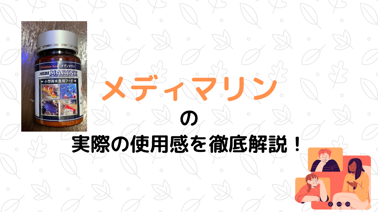 メディマリンは白点病に効果がある 実際に与えてみた Marinelovers